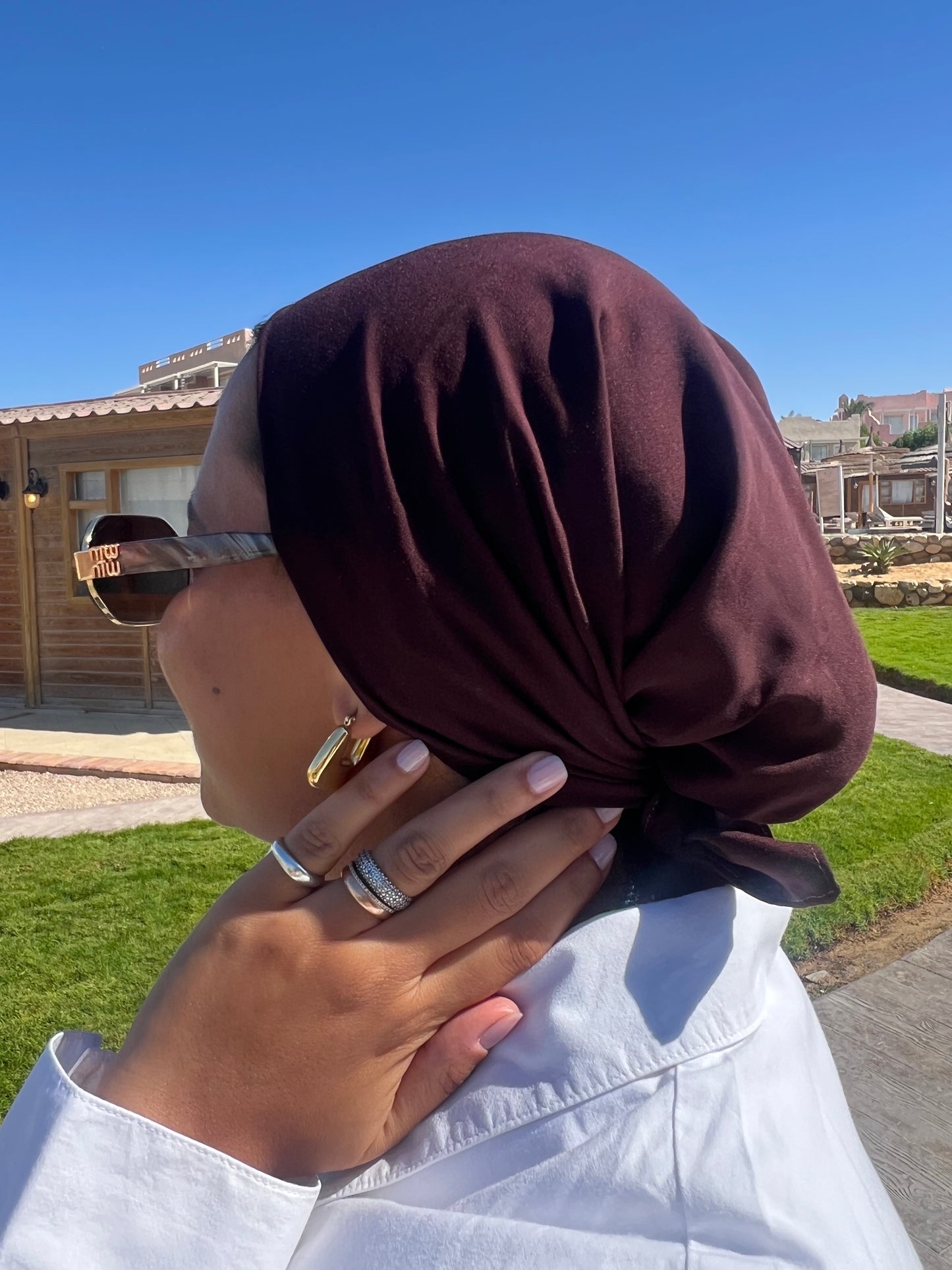 Brown Cotton Bandana