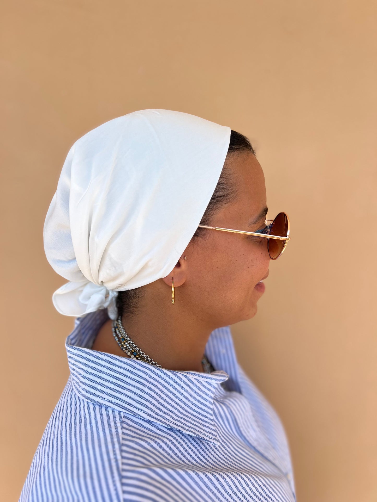 White Cotton Bandana