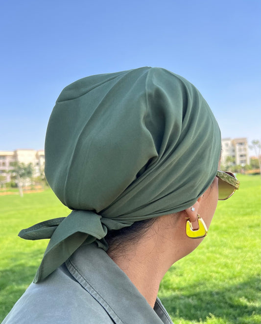Olive Cotton Bandana