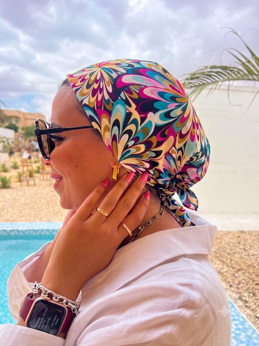 Retro bloom bandana